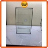 Bể kính đa giác terrarium, bình thủy tinh tiểu cảnh bán cạn - Viền silicon - Mẫu D-14 (15*15*25 cm)