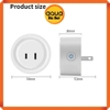 Ổ cắm điện thông minh Wifi - hẹn giờ tự động - 2 chân - Điều khiển từ xa qua điện thoại - App Smart Life