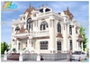 Phối màu sơn 3D biệt thự cổ điển 2 tầng