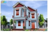 Phối màu sơn 3D nhà biệt thự 3 tầng mẫu 25