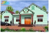 Phối sơn 3D nhà 1 tầng mẫu 30