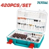 Bộ 420 linh kiện máy mài khuôn Total - TAKMG4208