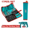 Bộ 17 Mũi Bê Tông Và Mũi Đục Đầu Gài SDS Total TACSD91701