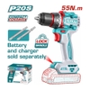 Máy khoan không chổi than dùng pin 20V (không kèm pin & sạc) Total TDLI205581