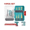 Bộ 14 Mũi Khoan HSS 4341 Và Mũi Khoan Bậc Thang Total TACSDL61401