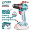 Máy khoan không chổi than dùng pin 20V (không kèm pin & sạc) Total TDLI205581