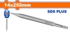 Mũi đục nhọn đuôi gài 14x250mm WadFow WGZ1201