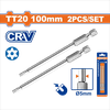 Bộ 2 Mũi vặn vít 1/4 inch-TT20 Wadfow WSV9KT20