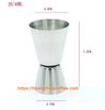 jigger - dụng cụ đong định lượng inok 2 đầu