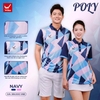 Áo Thun Wika Polo Poly Xanh