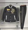 Bộ Thể Thao Puma Màu Đen-PUMA TEAM LETTERMAN JACKET SET BLACK-534307-01/534325-01