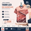 Áo Thể Thao Lacoste Chính Hãng Màu Nâu Đỏ Lá Lacoste Tennis Print TH0739-51-AFS