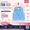 Áo Thể Thao Chính Hãng Wilson Women Seamless Full-Zip Tank - màu Xanh Dương Nhạt WW20051532-LBL