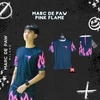 Bộ Thể Thao Marc De Paw Màu Đen - Tennis Pink Flame- mdpflamepink23