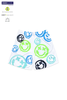 Bộ Thể Thao Marc De Paw Màu Trắng-White Tennis T-Shirt, Spray Smileys-T-WH-SML-S-02