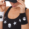 Băng Tay Thể Thao Màu Đen Hydrogen-Hydrogen Skull Tennis Wristband-T00308-007
