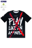 Bộ Thể Thao Marc De Paw Màu Đen-Tennis T-Shirt,PLAY LIKE AN A**HOLE-MDPT21-T-BK-PLAA-S-01