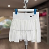 Chân Váy Thể Thao Chính Hãng Nike Màu Trắng Xếp Tầng Hai Bên CV4679-100