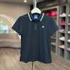 Áo Thể Thao Chính Hãng Sergio Tacchini Carapoint Zip-Neck Pique Short-Sleeve Polo - màu Đen TWPQ12151-BKS