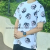 Áo Thể Thao Hydrogen Màu Trắng - PALMS ALLOVER SKULL TEE -320612 H39