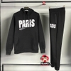 Bộ Thể Thao Mercier Màu Đen - Black White Paris Signature Hoodie Set - Mercier 1