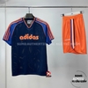 Áo Thể Thao Chính Hãng Adidas Jersey Màu Xanh Navy Kẻ Cam - JD0812