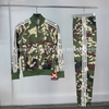 Quần Thể Thao Chính Hãng Adidas Camo Football Track Pants - màu Xanh Camo IS2920