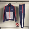 Bộ Thể Thao Sergio Tacchini Màu Xanh Đỏ-GEO TRACK JACKET-MARITIME - 39889-200