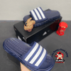 Dép Thể Thao Chính Hãng-Adidas Duramo SL Slides White Navy - [FY6034]