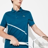 Áo Thể Thao Cá Sấu-LACOSTE POLO TENNIS CONTRAST ACCENT PIQUE GREEN BLACK-DH8501-002FC