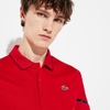Áo Thể Thao Cá Sấu-Lacoste Polo Tennis Contrast Accent Pique Red Navy-DH8501-002FV