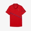 Áo Thể Thao Cá Sấu-Lacoste Polo Tennis Contrast Accent Pique Red Navy-DH8501-002FV