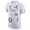 Bộ Thể Thao Nike Màu Trắng - Camiseta Nike Philadelphia 76ers - DV5730-100/FB9033-410