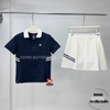 Áo Thể Thao Chính Hãng Fila Women's Tennis Henley Short Sleeve Round Neck - màu Xanh Navy FS2TSH2352F-DNA