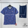 Áo Thể Thao Chính Hãng Fila Deuce Court Printed Men's Tennis Crew Blue - màu Xanh Dương TM33E230-770