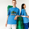 Áo Thể hao Lacoste Chính Hãng Màu Xanh - Camiseta Lacoste x Minecraft Unisex Blue - TH5038L.L99