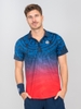Bộ Thể Thao BidiBadu Màu Đen Đỏ - COLORTWIST POLO - DARK BLUE/ RED -BIDIBADU 20