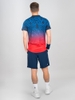 Bộ Thể Thao BidiBadu Màu Đen Đỏ - COLORTWIST POLO - DARK BLUE/ RED -BIDIBADU 20