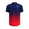 Bộ Thể Thao BidiBadu Màu Đen Đỏ - COLORTWIST POLO - DARK BLUE/ RED -BIDIBADU 20