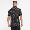 Bộ Thể Thao Nike Màu Đen-Set Nike Dri-Fit Printed Slim Fit Polo - DA4364-010/DA4374-010