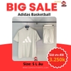 Bộ Thể Thao Adidas Màu Xám Khói - Adidas Basketball - IA3447/IA3426