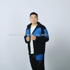 Bộ Thể Thao Adidas Màu Đen Xanh- Adidas Chaqueta Premium Cierre Frontal-HG5861/HG5863
