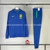 Bộ Thể Thao Nike Màu Xanh -Nike Brazil Fleece Football Hoodie - DH4822-490/DH4842-490