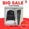 Bộ Thể Thao Puma Màu Đen - Jacket PUMA Holiday Sweat Bomber - 582307 01/586352 01
