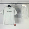 Bộ Thể Thao Màu Xám - Men's Nike Loose Pattern Printing Round Neck Casual Loose Short Sleeve - DQ1906-063/FB8172-063