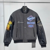 Áo Khoác Thể Thao Mercier Màu Đen Chính Hãng - Black Steel Rodman Varsity Jacket