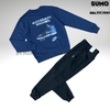 Bộ Thể Thao Jordan Màu Xanh Đen - NIKE JORDAN FLC CREW GCEL - HF1118-410/FQ7762-010