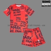 Bộ Thể Thao Marc De Paw Chính Hãng Màu Cam - Brush stroke graphics -  MDP Orange Padel