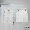 Chân Váy Thể Thao Chính Hãng FILA TENNIS HIGH RISE PLEATED SKIRT - màu Trắng FS2SKH2351F-OWH