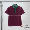 Áo Polo Lacoste màu đỏ thẫm cổ xanh lá-PH6238-99-YUP